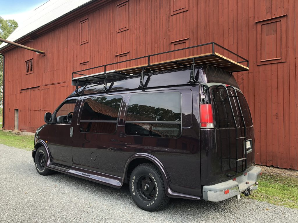 Our custom made roofrack – The GMC Duo